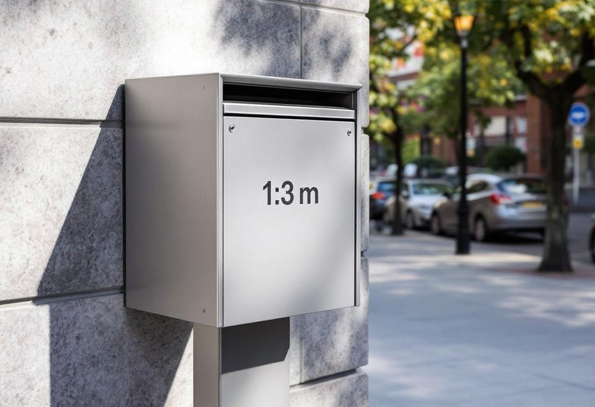 La hauteur réglementaire d'une boite aux lettres en 2025 (1,3 m)